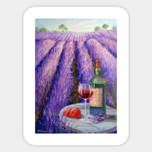 Lavender, wine and fruit Sticker